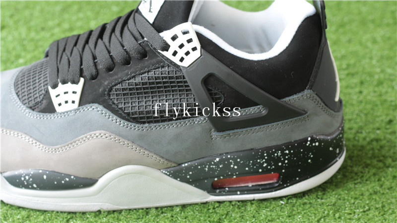 Authentic Air Jordan IV 4 Stealth Fear Oreo